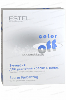 Смывка Estel Color Off - Эмульсия для удаления стойких красок с волос Коробка
